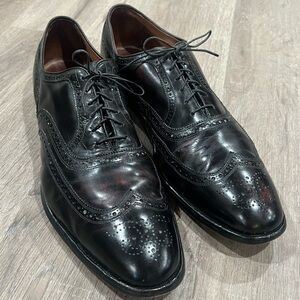 Allen Edmonds Size 14 Full Grain Black McAllister Oxford Wingtip Dress Shoe